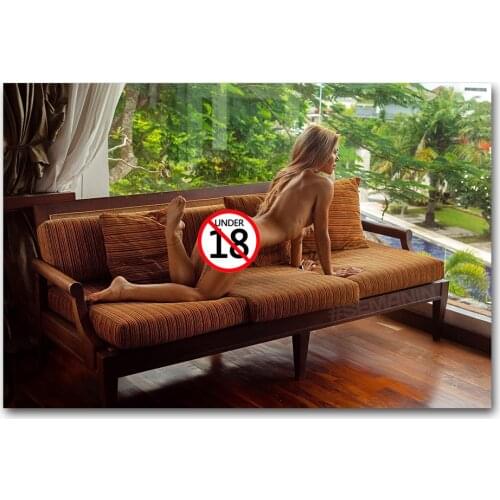 Hot Blonde Beauty Wallpaper Wall Art Posters HD Canvas Cloth Fabric Print Painting for Living Room Home Decor