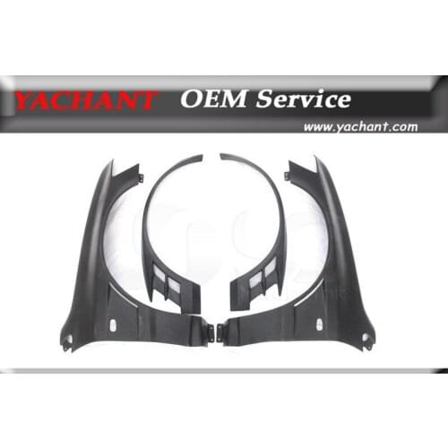 FRP Fiber Glass Fender Kit Fit For 01-07 Lancer Evolution 7-9 EVO 7 8 9 VTX Cyber Version Style Front Fender with +20mm Flares