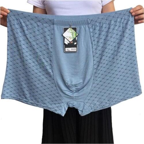 Men plus size 9XL 11XL boxer underwear Cotton Comfortable elasticity Stretch boxer oversize underwear navy blue 60 58 gray 54