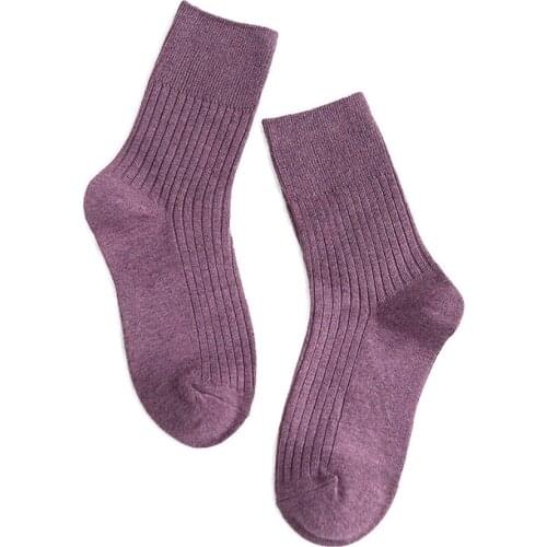 Fashion Womens Solid Socks Thick Plain Stripe Anklets Casual Relaxation Girls Low Tube Ladies Multi Colors