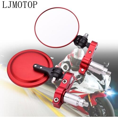 Newest For Honda CBR250R CBR 250R VFR 1200 F VFR1200 NC 750 S/X 7/8" 22mm Universal Motorcycle Rearview Mirrors Handle Bar End