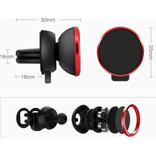 Rotary Dashboard Air Vent Magnetic Mobile Phone Car Holders Stands For BlackBerry KEYone Mercury,Asus zenfone 2/2 Laser/2 Deluxe