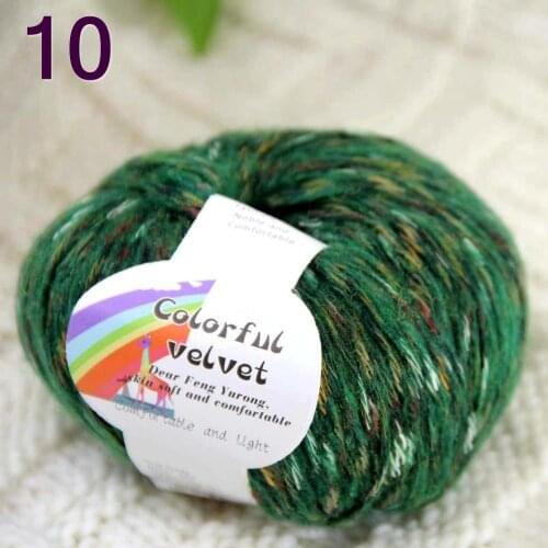 Sale 1SkeinsX50gr Luxury Soft MOHAIR Colorful Shawls Hand Knit Crochet Yarn 10 green