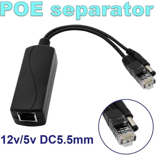 48V To 12V POE Connectors Adapter Cable Splitter Injector Power Supply for Huawei for Hikvision 2021 New