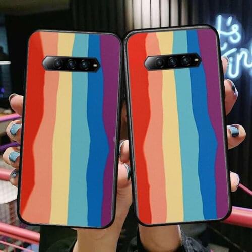 Luxury Colorful Rainbow Black Soft Cover The Pooh For Huawei Nova 8Pro 7 6SE 5T 7i 5i 5 4 4E 3 3i 3E 2i Pro Phone Case cases