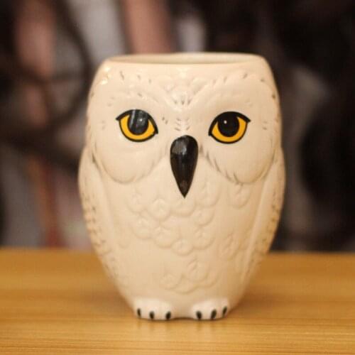 Owl Mark Cup Mug 3D Stereotype Owl Ceramic Coffee Cup