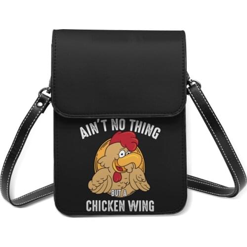 Wings Shoulder Bag Vintage Leather Office Mobile Phone Bag Female Gift Bags