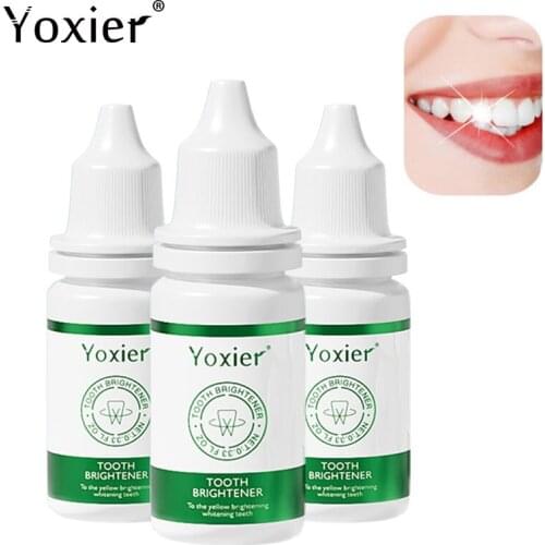 Yoxier 3Pcs Teeth Whitening Liquid Removes Odor Dental Plaque Stains Anticavity Deep Clean Oral Hygiene Fresh Breath Tooth Care