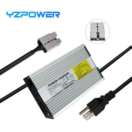 YZPOWER 42V 5A 10A lithium battery charger is suitable for 36V lithium battery LED display adjustable current fast charger