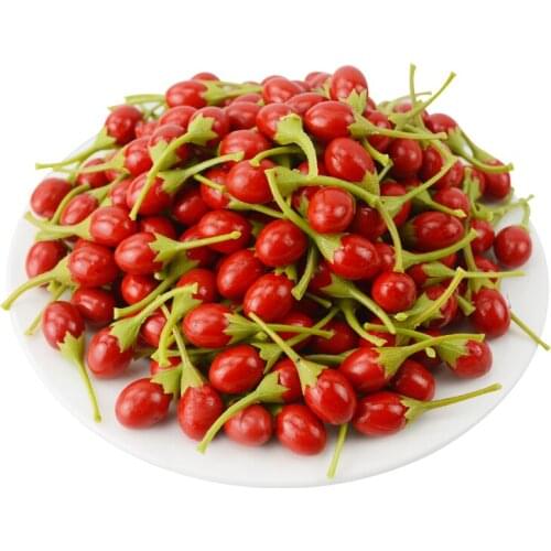 050 Simulated Lycium barbarum/Pseudo Lycium barbarum Simulated Fruit and Pseudo Fruit Arrangement Kitchen Model Room Decorative