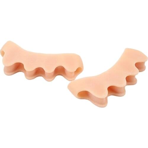 1 Pair SEBS Toe Separator Correction Hallux Valgus Corrector Orthopedic Hammer Separator Straightener Foot Care Tool