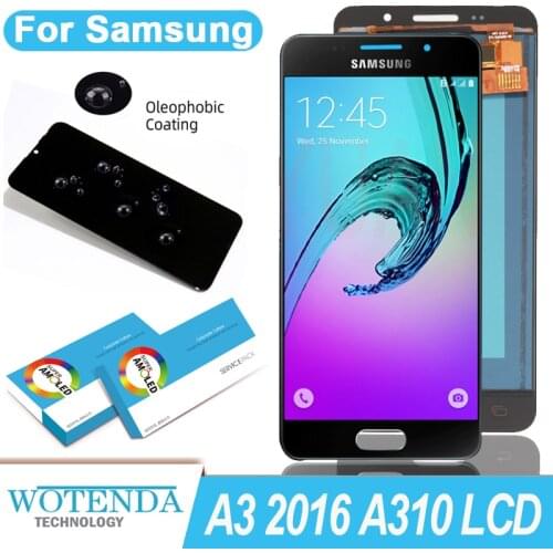 100% Original 4.7'' AMOLED Display for Samsung Galaxy A3 2016 A310 A310F A3100 Full LCD Touch Screen Repair Parts