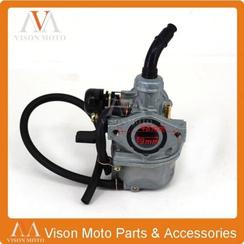 19mm PZ19 Hand Choke Carburetor 50cc 70cc 90cc 110cc Dirt bike ATV Quad GY6 Motorcycle Carburetor
