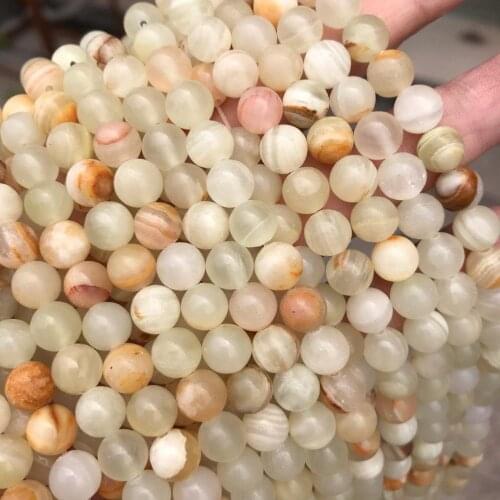 Natural Stripe Jades Stone Beads for Jewelry Making DIY Bracelet Necklace 4-12mm 15" Loose Strand Spacer Beads Semi-precious