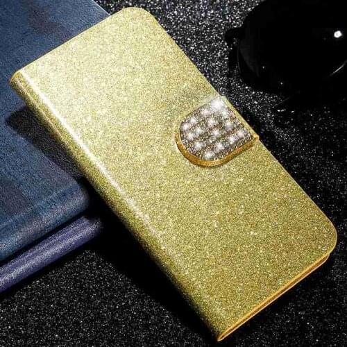 Luxury PU Leather Flip Wallet Cover For Xiaomi Mi A1 A2 5X Redmi 4A 5A Note 4 4X 5A Prime note 5 Pro Phone Case With Diamond