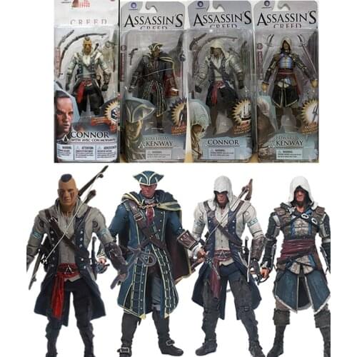 15cm Creed Series 4 Connor Edward Mohawk Kenway Haytham Action Figure Model Toy Doll Gift