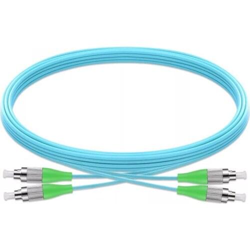 FC/APC-FC/APC Multi-Mode OM3 Fiber Cable Multimode Duplex Fiber Optical Jumper Patch Cord 3M 5M 10M 25m