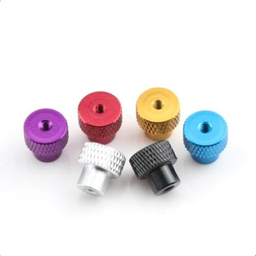4pcs M4 aluminum alloy colored hand twisted knurled step nut ultralight aerial multi-axis unmanned rack hand screw nuts