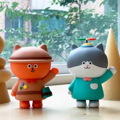 Kawaii Toy Kindergarten Series Trendy Kid Doll Birthday Gift Computer Desktop Decoration Blind Random Box