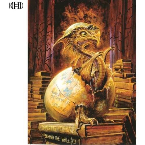 MHD Diy diamond painting cross stitch kits full 5D diamond embroidery Dinosaur egg icon diamond mosaic picture Home Decoration