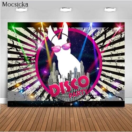 Mocsicka Party Background Stage Spotlight Photo Background Decoration Disco Party Photo Studio
