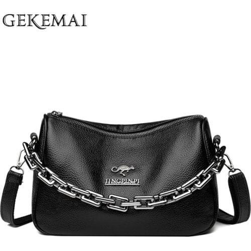 Fashion Chain Design Ladies Shoulder Bag High Quality PU Leather Women Messenger Bags Solid Color Designer Womens Wallet Bolsos