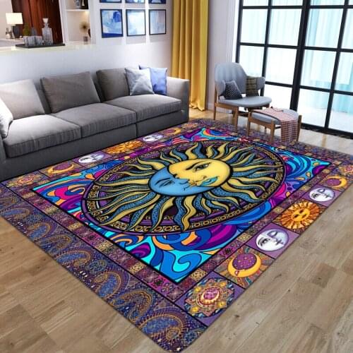 Cartoon 3D Geometric Pattern Printing Carpets for Living Room Bedroom Area Rugs Kids play Floor Mat Child Game Large Area Carpet