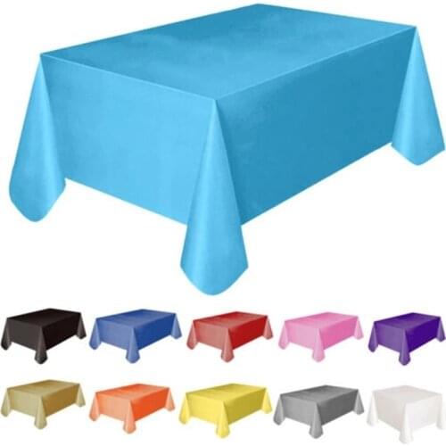 1PC Environmentally Friendly Disposable Party Wedding Tablecloth Set Catering Meal Tableware Table Cloth Rectangular