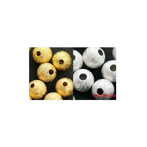 OMH wholesale 3mm 4mm 5mm 6mm 8mm 10mm Golden Stardust Copper Ball Spacer Beads