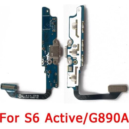 Original Charging Port for Samsung Galaxy S6 Active G890A USB Charge Board PCB Dock Connector Flex Cable Replacement Spare Parts