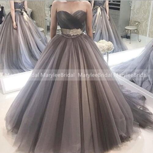 Sweetheart Black Quinceanera Dresses With Rhinestones Belt 2020 Elegant Ball Gown Corset Back Tulle Sweet 15 Dresses Customized
