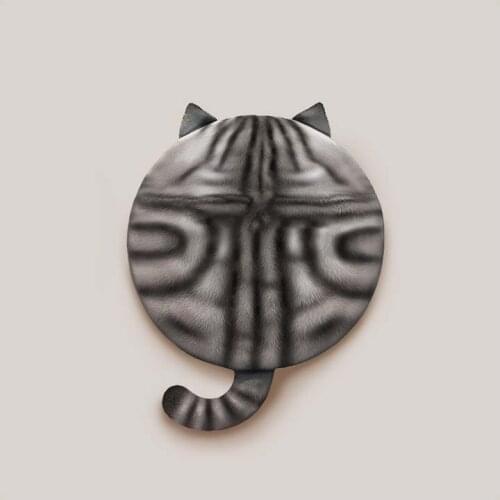 Memory Foam Cat Shape Seat Cushion Chair Back Cushions Pad Slow Rebound Car Office Massage Callipygian Mat