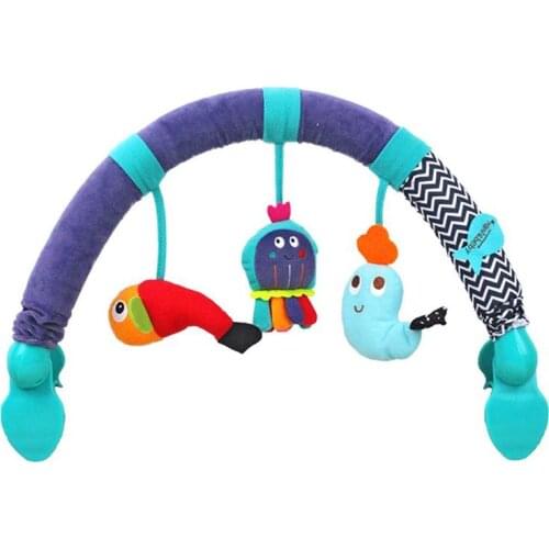 Baby Crib Hanging Toys Arch Pendant Toy Newborn Baby Bed Crib Rattles Seat Plush Stroller Mobile Gifts Crib Stroller Accessories