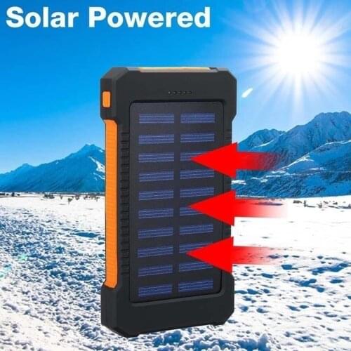 30000mAh Solar Power Bank Portable Charging External Battery Charger 30000mAh Travel PowerBank for Xiaomi Samsung IPhone