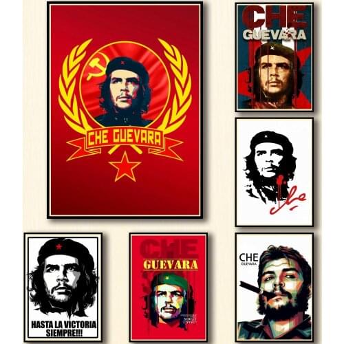 36 Designs Che Guevara Whitepaper Poster Artwork Painting Fancy Wall Sticker for Coffee House Bar