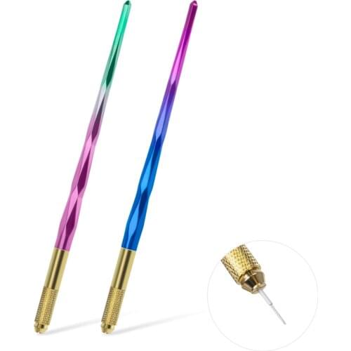 3D Permanent Tattoo Pen Colorful gradient Eyebrow Tattoo Microblading Blade Pen Pencil Manual Semi-Permanent Makeup Tool
