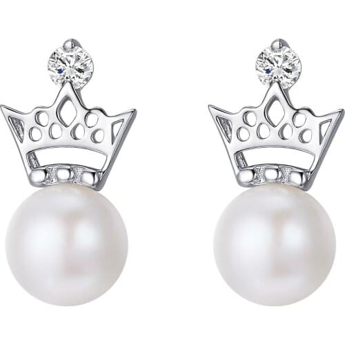 SE5 Silver Drop Earrings Round Sparking Zircon Fine Jewelry Charming Earring For Women