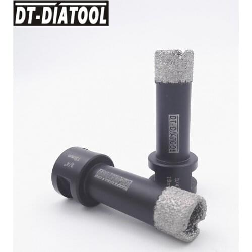 2pieces/pk Dia 3/4" 19MM Coated Diamond Dry Drilling Bits 5/8-11 Female Thread Drill Core Bits Hole Saw for Granite Marble Tile