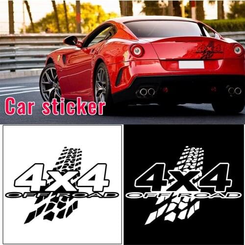 20cm*13.6cm NEW 4X4 OFF-ROAD Mud Funny Vinyl Decals Car Sticker Car-styling