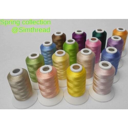 4 seasons Brother Colors Computerized Machine Embroidery Thread for Brother Juki Janome machines 16 assorted colors each