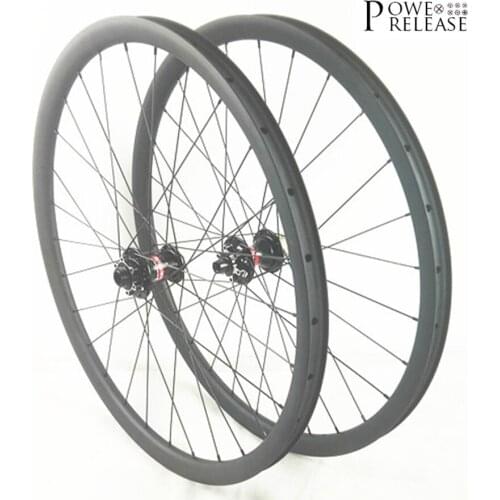 29er tubeless width 35x25mm asymmetric mtb carbon disc wheelset mountain bike XC AM BOOST wheels mtb 29 inch carbon rim