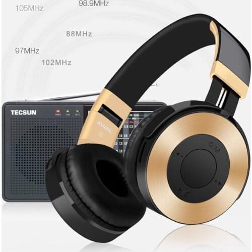 Bluetooth Headphone Headset Gold Wireless Sport with Microphone for iPhone Stereo Portable Bluetooth Headphones