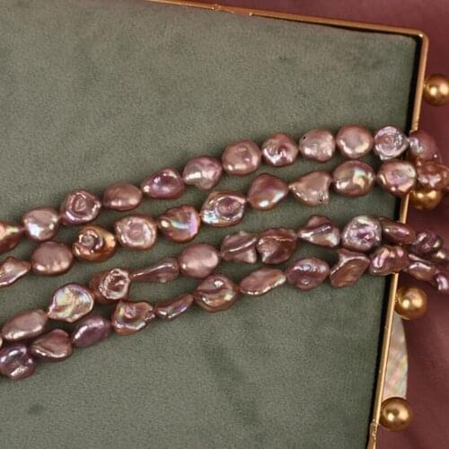 8-9MM 38Pcs/Strand Natural Purple Freshwater Pearl Baroque Irregular Loose Beads Diy Jewelry Making Accessories Findings