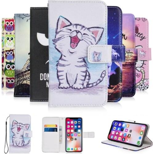 For Blackview A60 case cartoon Wallet PU Leather CASE Fashion Lovely Cool Cover Cellphone Bag Shield