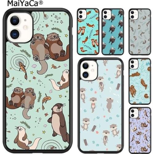 MaiYaCa Sea Otter Animal Phone Case Cover For iPhone 5s SE 6 6s 7 8 plus X XR XS 11 12 pro max Samsung Galaxy S7 S8 S9 S10 shell