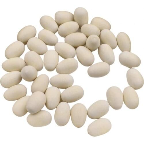 Wooden Simulation Easter Eggs Manual Graffiti Painted DIY Crafts Educational Fake Toy Home Wedding Decoration Wholesale