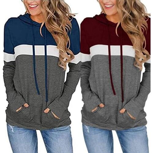 Easy to Wash Quick Drying Long Sleeve Pockets Fall Hoodie for Work Simple