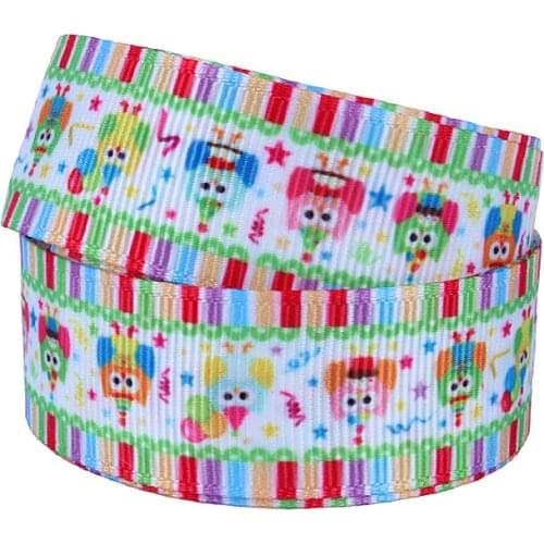 FLRA Ribbon Flora Ribbons cartoon grosgrain ribbon for school kids DIY