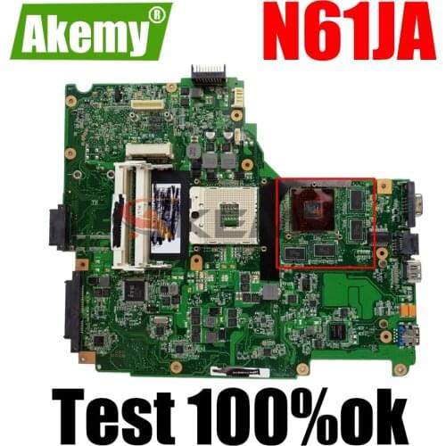 AKEMY N61JA Laptop Motherboard For ASUS N61JA N61J Original Mainboard