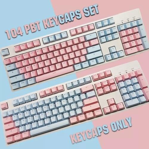 104 Keys PBT Translucent Backlight Double Shot Keycap For 61/87/104 Keys Cherry MX Mechanical Gaming Keyboard